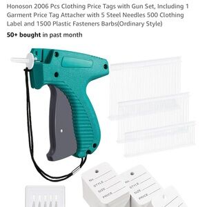 New in box - Teal and Gray Price Tag Attacher Gun Set